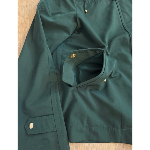 🆕 NWOT LOFT Modern Raincoat in Dark Emerald - Picture 8 of 11
